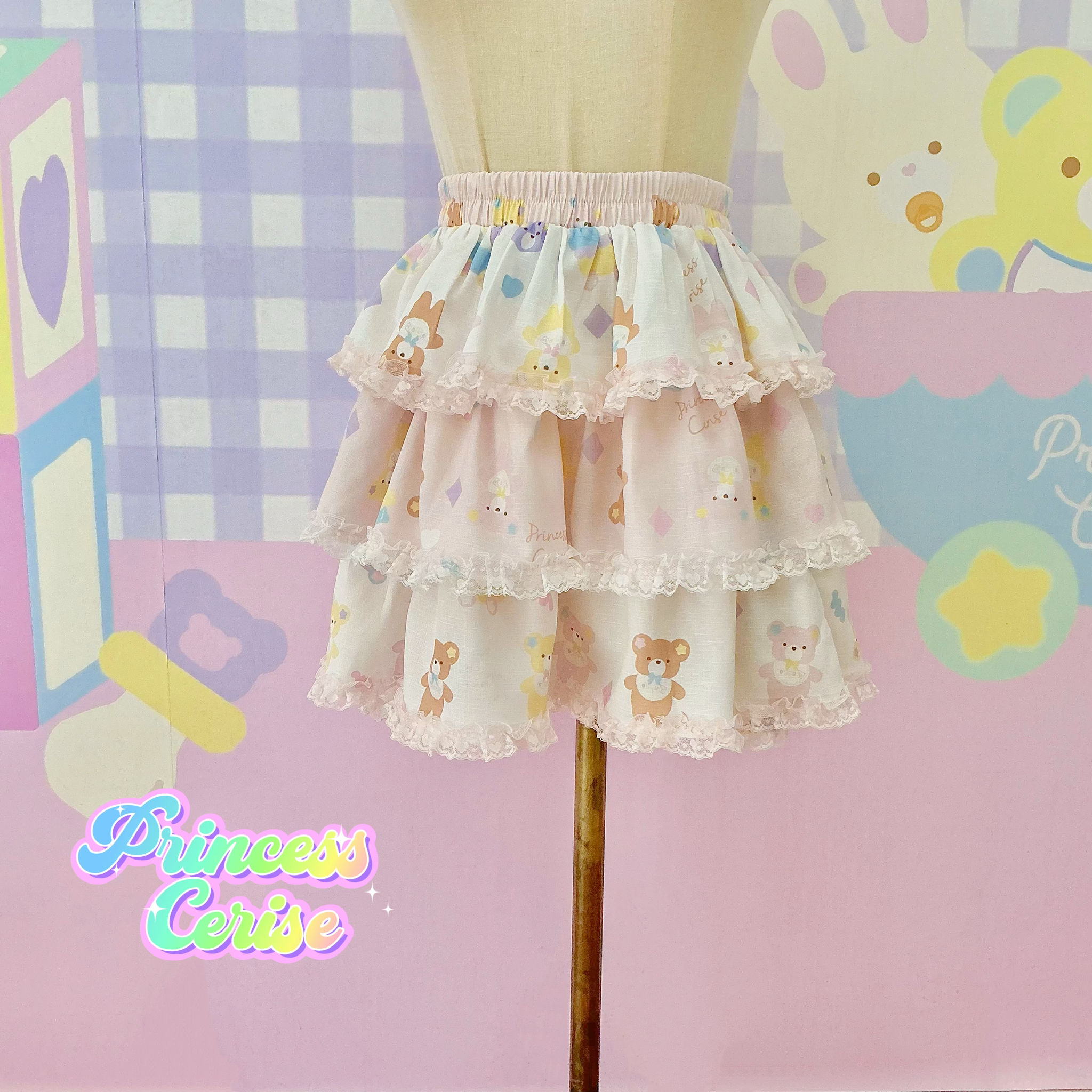 Kawaii printed cake pants