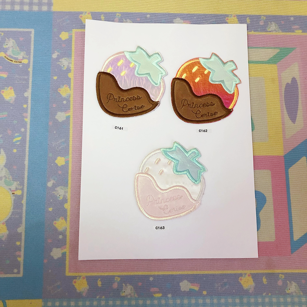 1piece Embroidered patch hairpin