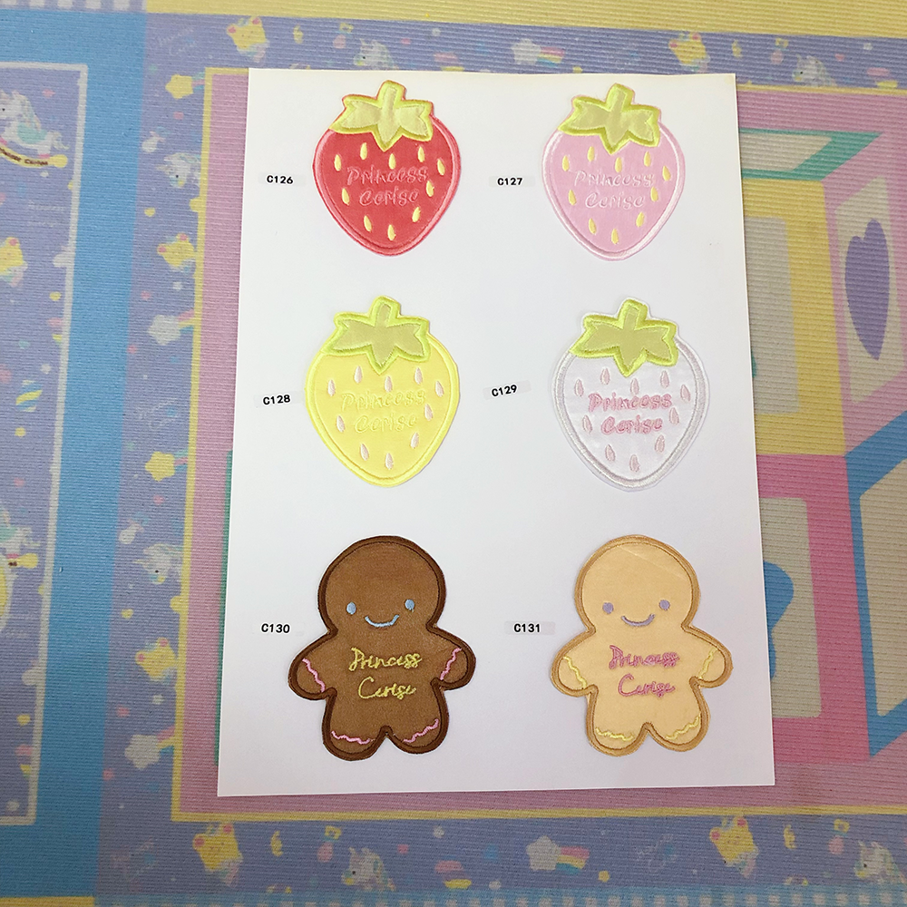 1piece Embroidered patch hairpin