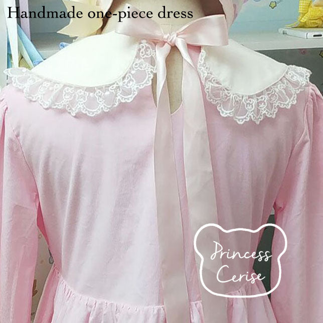 Handmade cotton one-piece dress